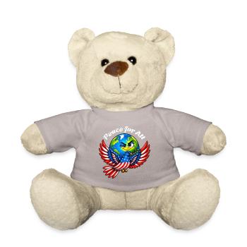 Frieden für alle – USA - Teddy - Taupe - Vorne