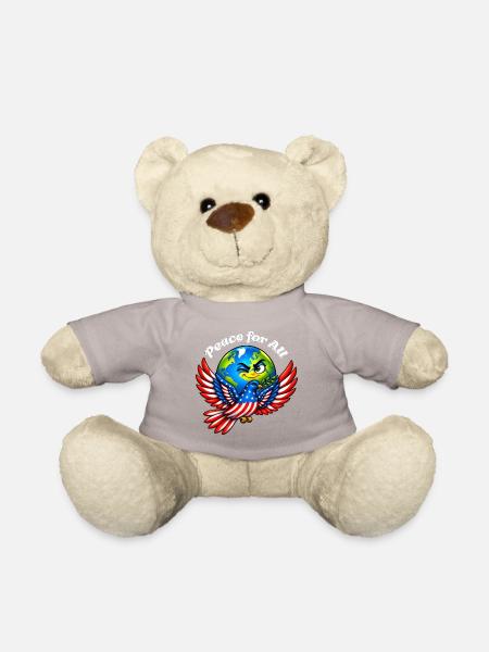 Frieden für alle – USA - Teddy - Taupe