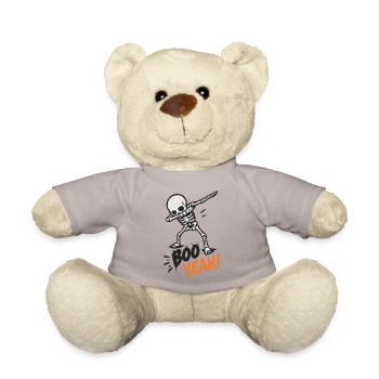 Halloween Skelett Boo yeah  - Teddy - Taupe - Vorne