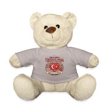 Für Die Beste Türkische Mama Canım Annem Herz - Teddy - Taupe - Vorne