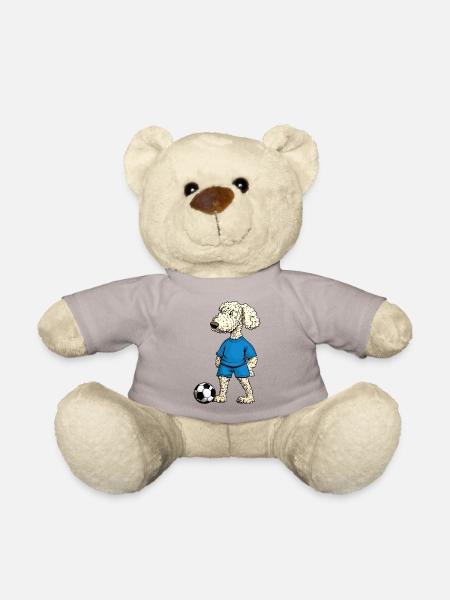 Pudel Fussballer Hund - Teddy - Taupe