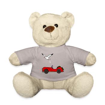 Möwe macht auf Auto, versauen, Notdurft - Teddy - Taupe - Vorne