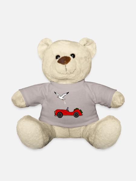 Möwe macht auf Auto, versauen, Notdurft - Teddy - Taupe