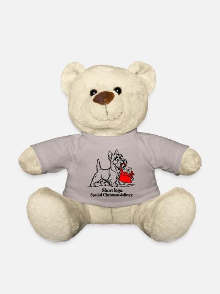 Scottish Terrier liefert Weihnachtsbriefe - Teddy - Taupe