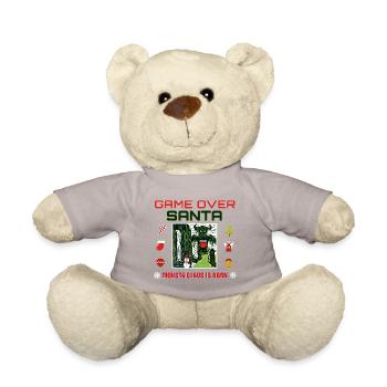 Game Over Santa Pixel Monster Claus - Teddy - Taupe - Vorne