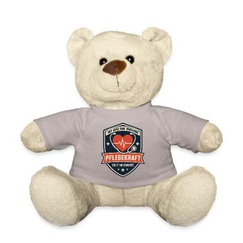 Pflegekraft Mit Herz und Verstand 24/7 im Einsatz - Teddy - Taupe - Vorne