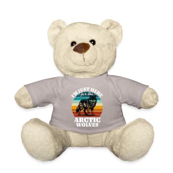 Lustige Polarwolf Sprüche - Teddy - Taupe - Vorne