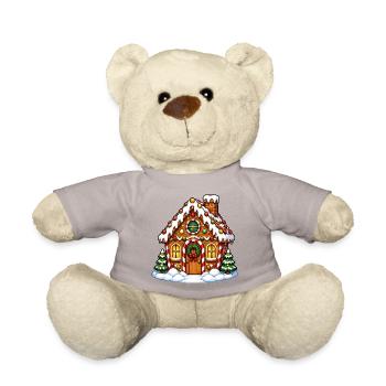 Lebkuchenhaus Winterzauber - Teddy - Taupe - Vorne