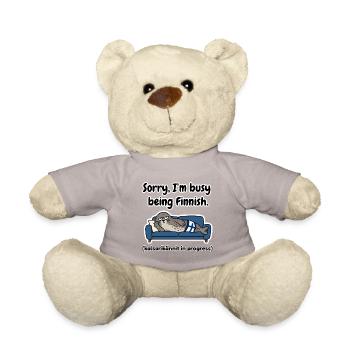 Beschäftigt als finnischer Saimaa-Robbe - Teddy - Taupe - Vorne