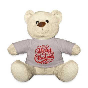 Frohe Weihnachten - Teddy - Taupe - Vorne