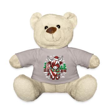 Rote Weihnachtsmannkuh auf Winter Farm - Teddy - Taupe - Vorne