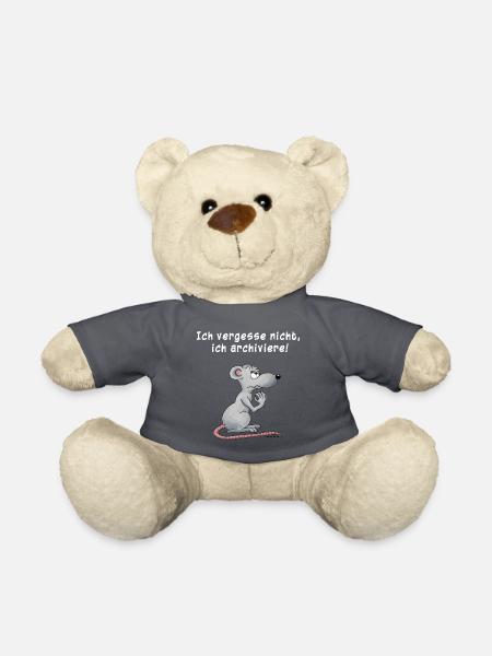 Ich vergesse nicht, ich archiviere - Teddy - Anthrazit