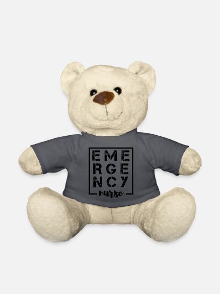 Notfall Krankenschwester Design - Teddy - Anthrazit - Vorne