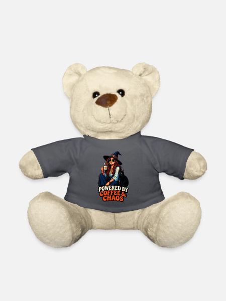 Kaffee Chaos Boho-Girl & Katze - Teddy - Anthrazit
