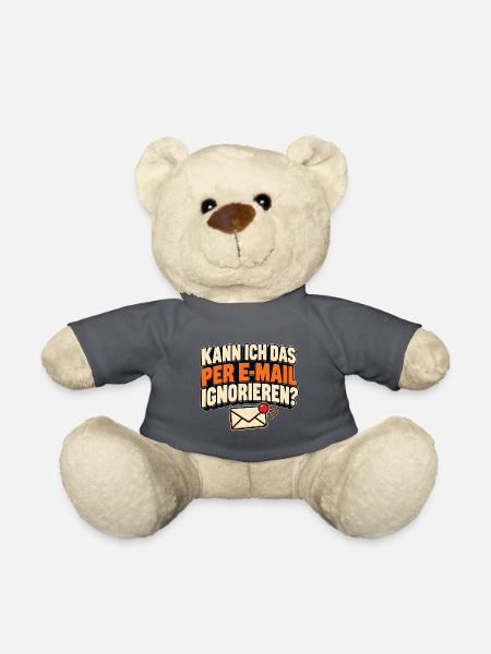 Kann ich das per E-Mail ignorieren? Bürohumor - Teddy - Anthrazit - Vorne