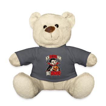 Vampir mit Kürbis – Hunger - Teddy - Anthrazit - Vorne