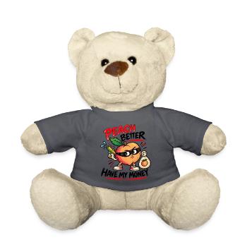 Peach Better Have My Money – Gangster Pfirsich - Teddy - Anthrazit - Vorne