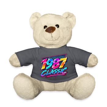 1987 Classic Neon Retro - Teddy - Anthrazit - Vorne