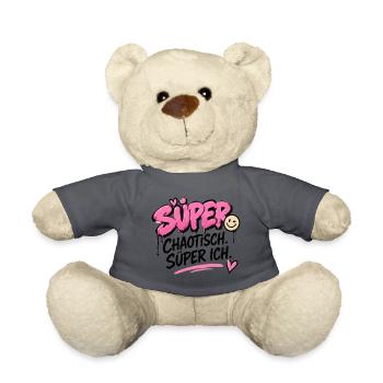 Super Chaotisch, Super Ich - Teddy - Anthrazit - Vorne