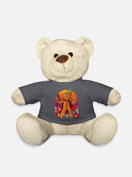 Christmas Lebkuchenmann Couch-Dad Superheld - Teddy - Anthrazit