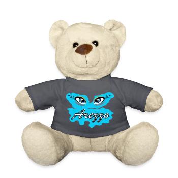 Arezza Blue Eyes-Logo auf Splash - Teddy - Anthrazit - Vorne