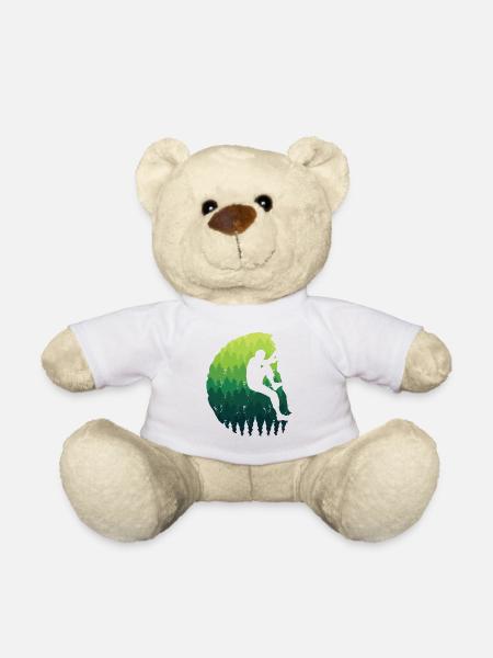 Klettern Kletterer Kinder Jungen Berge Bouldern - Teddy - Weiß