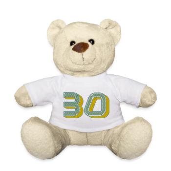 30 - Teddy Bear - white - Front