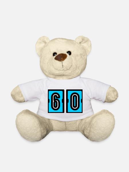 60. 60. GEBURTSTAG. GEBURTSTAG 60 JAHRE. 60 - Teddy - Weiß
