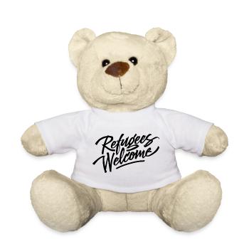 Refugees Welcome Logo - Teddy - Weiß - Vorne