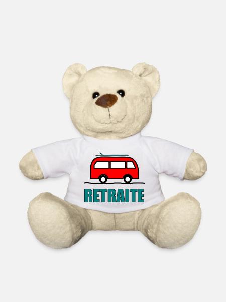 GUTER RUHESTAND. GLÜCKLICHEN RUHESTAND. Lebe den Ruhestand - Teddy - Weiß