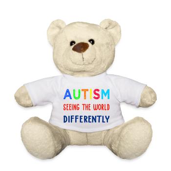 Autismus anders sehen - Teddy - Weiß - Vorne