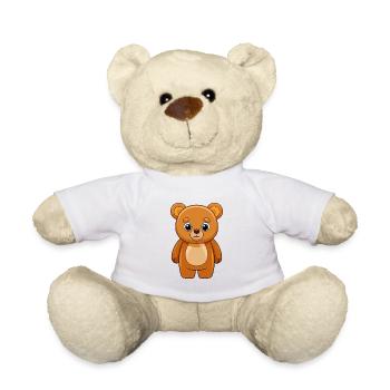 Bär Niedliche Maskottchen Zeichentrickfigur Kawaii - Teddy - Weiß - Vorne