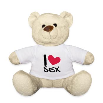 I love sex - Teddy - Weiß - Vorne