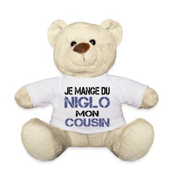 Je mange du Niglo - Nounours - blanc - Devant
