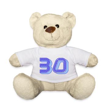 30. 30 YEARS. 30th ANNIVERSARY. 30 YEARS ANNIVERSARY. - Teddy Bear - white - Front