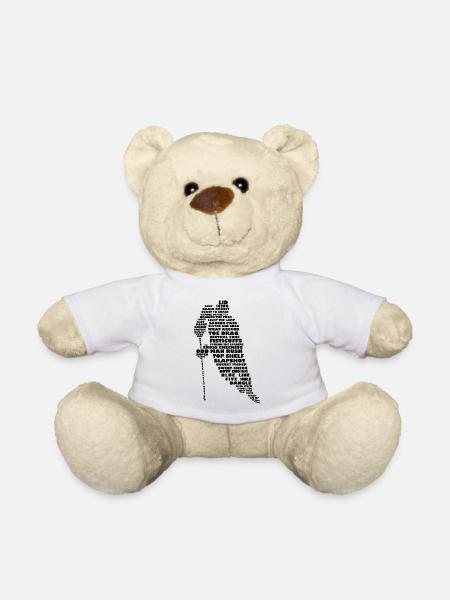 Sprache der Hockey (Schwarz) - Teddy - Weiß