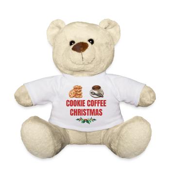 Cookie Café Réveillon de Noël - Nounours - blanc - Devant