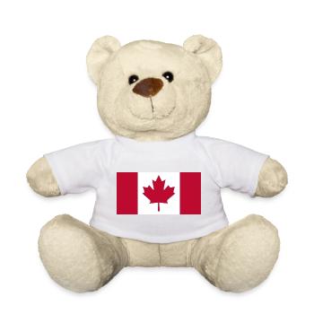 Drapeau canada drapeau érable Canada Day 1867 Toronto - Nounours - blanc - Devant