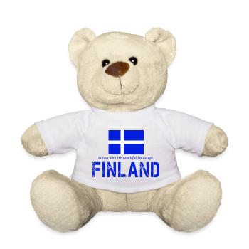 Finnland Finland Suomi - Teddy - Weiß - Vorne