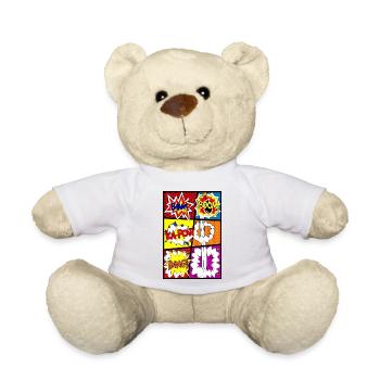 Comicstrip Comic-Strip Comic - Teddy - Weiß - Vorne