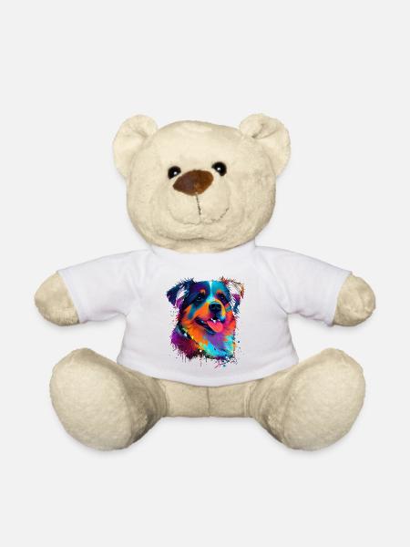 Süsser bunter Hund - Teddy - Weiß