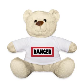 Warnung: Stilvoll gefährlich - Teddy - Weiß - Vorne