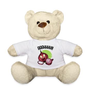 Onion chaos neon illustration - Teddy Bear - white - Front