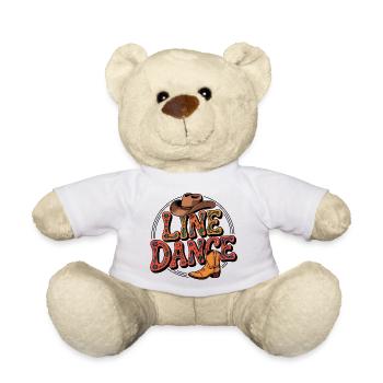 Line Dance mein Hobby - meine Passion - mein Ding - Teddy - Weiß - Vorne