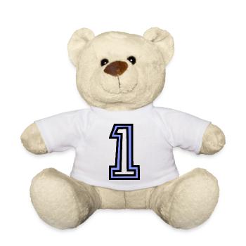 1. 1 JAHR. 1. JAHRESTAG. 1 JAHR GEBURTSTAG - Teddy - Weiß - Vorne
