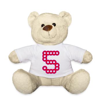 5. ANNIVERSARY. 5 YEARS. 5th ANNIVERSARY - Teddy Bear - white - Front