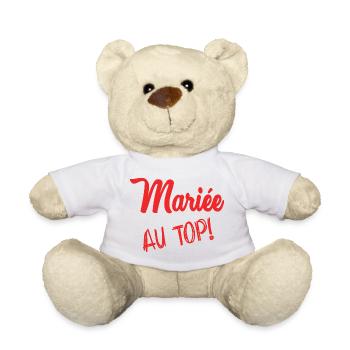 Junggesellinnenabschied. HOCHZEIT. TEAM BRAUT. ZUKÜNFTIGE BRAUT - Teddy - Weiß - Vorne