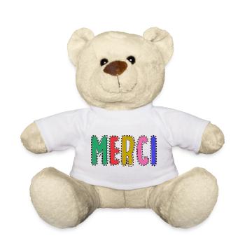 MERCI. MAÎTRESSE. MAÎTRE. MERCI MAÎTRESSE - Nounours - blanc - Devant