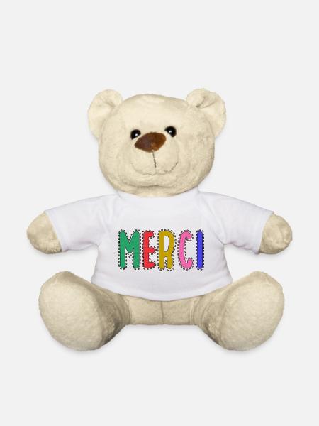 MERCI. MAÎTRESSE. MAÎTRE. MERCI MAÎTRESSE - Nounours - blanc