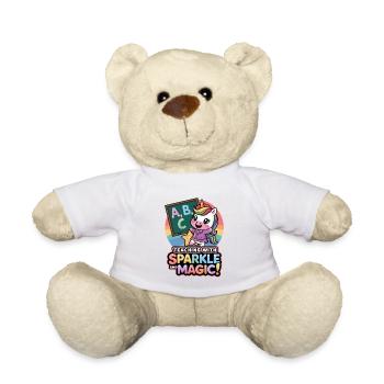 Teaching With Sparkle And Magic! - Teddy Bear - white - Front